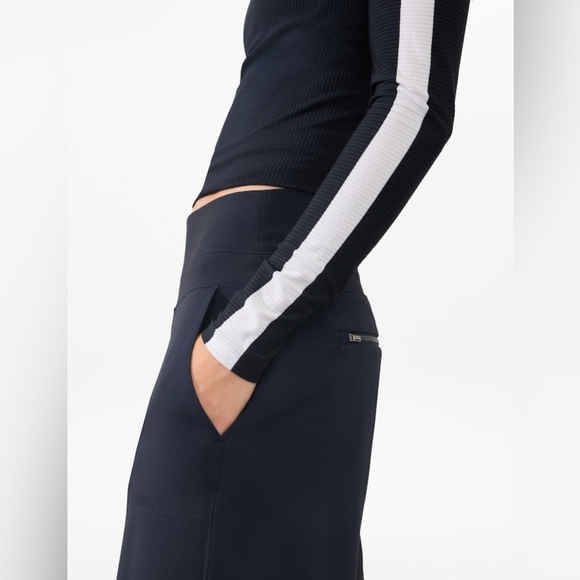 NWT Athleta Venice Wide Leg Navy Pant size S/T - Picture 4 of 9